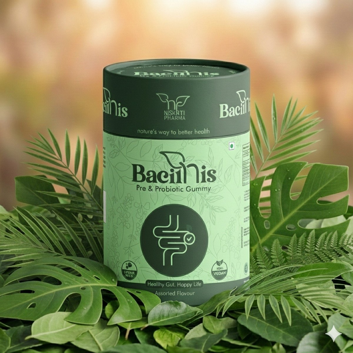 Bacilnis gummy packaging